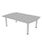 Skutchi Designs 45.25 in W, 71.5 in L, 29 in H, Engineered Wood Top, Grey HAR-AREC-46X72-PT-01 - alternate 1